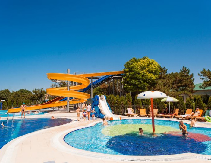 Детский аквапарк с горкой - Пансионат «Солнечный» Николаевка